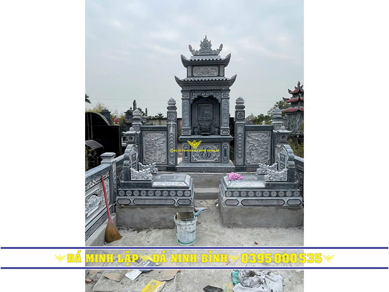 Lăng thờ đá đơn hai mái cao cấp đá Ninh Bình mẫu lăng thờ đá đơn hai mái cao cấp đá Ninh Bình