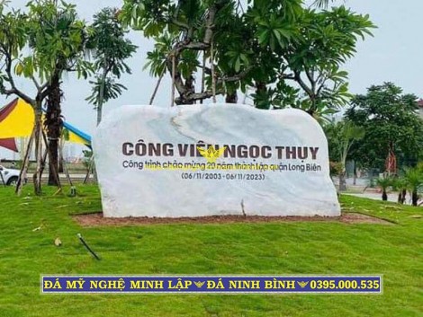 Biển Hiệu Đá Công Viên Ngọc Thụy