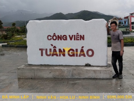Biển Hiệu Đá Công Viên Tuần Giáo