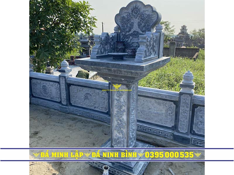 Mẫu cây hương đá bàn thờ ngoài trời chuẩn phong thủy