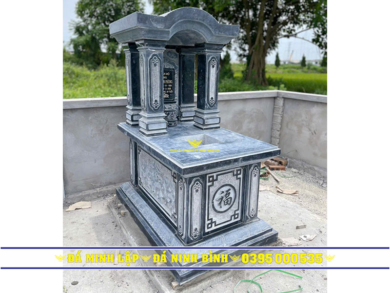 Đá xanh Ninh Bình nguyên khối dùng làm mộ đá