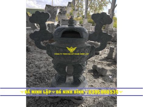 Đỉnh hóa vàng, lư hóa vàng mã bằng đá 3