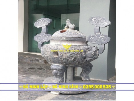 Đỉnh hóa vàng, lư hóa vàng mã bằng đá 7