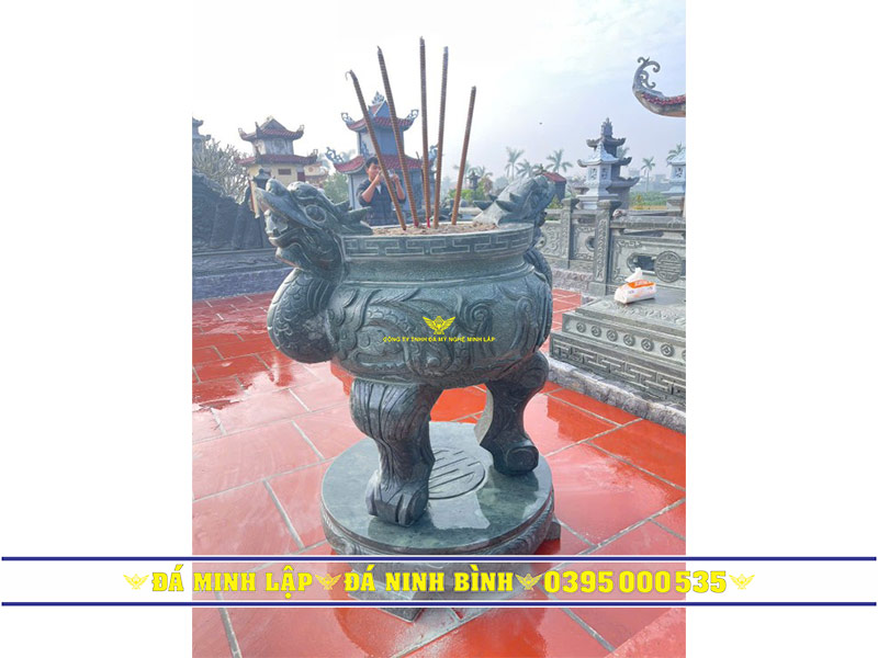 Mẫu lư hương đá đỉnh hương đá đặt trong lăng mộ Mẫu lư hương đá đỉnh hương đá đặt trong lăng mộ