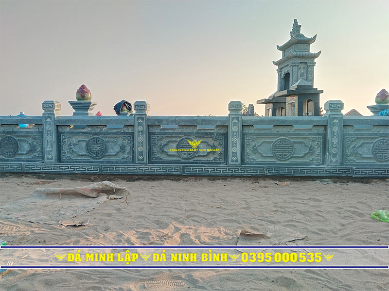 Mẫu lan can đá hàng rào bao quanh khu lăng mộ Mẫu lan can đá hàng rào bao quanh khu lăng mộ