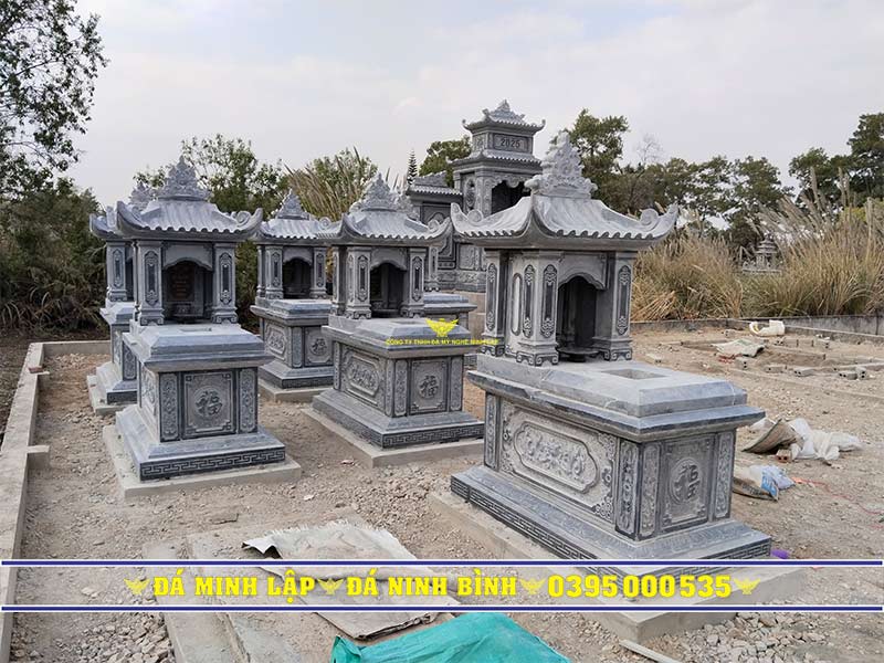 Mẫu chụp mộ đá, mộ đá đơn nguyên khối đẹp tại Bình Dương