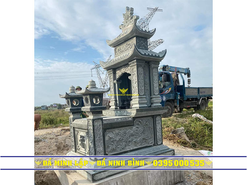 Mộ đá 2 mái đẹp tại Ninh Bình