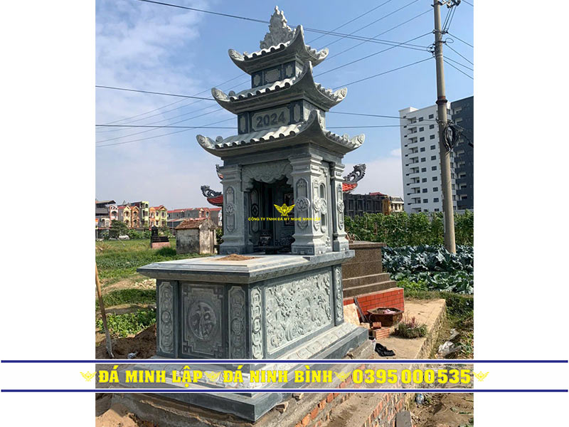 Mộ đá 3 mái cao cấp tại Ninh Bình