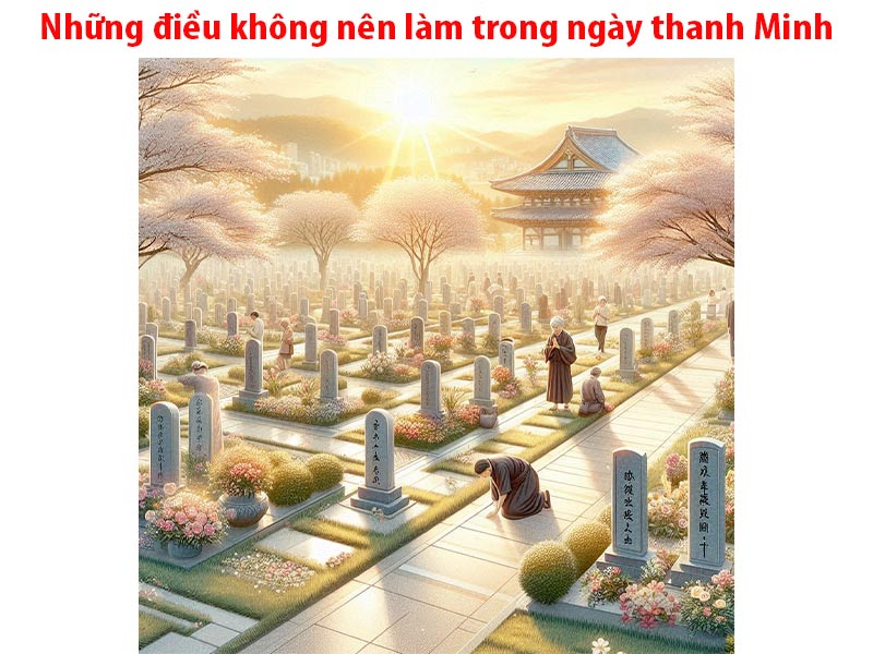 những điều không nên làm trong ngày thanh Minh, tảo mộ những điều không nên làm trong ngày thanh Minh, tảo mộ