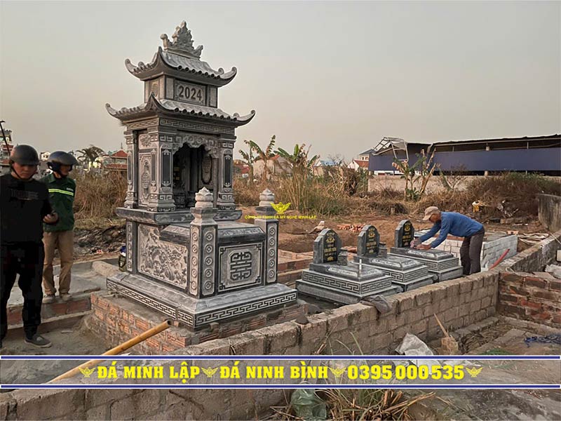 đơn vị thi công mộ đá 2 mái uy tín thi công mộ đá 2 mái tại ninh bình