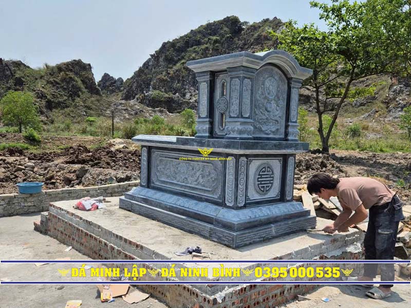 thi công mộ đá mái vòm tại ninh bình