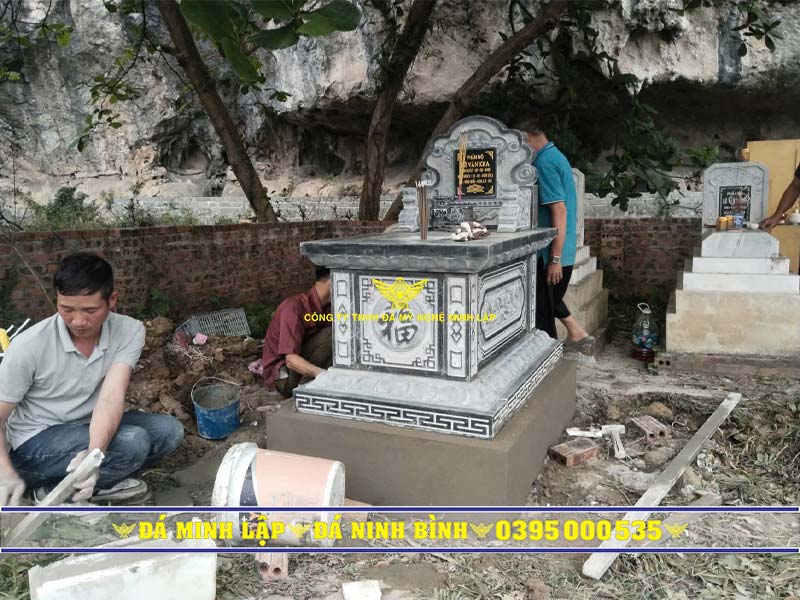 Thi công mộ đá thực tế tại công trình của Minh Lập Thi công mộ đá thực tế tại công trình của Minh Lập