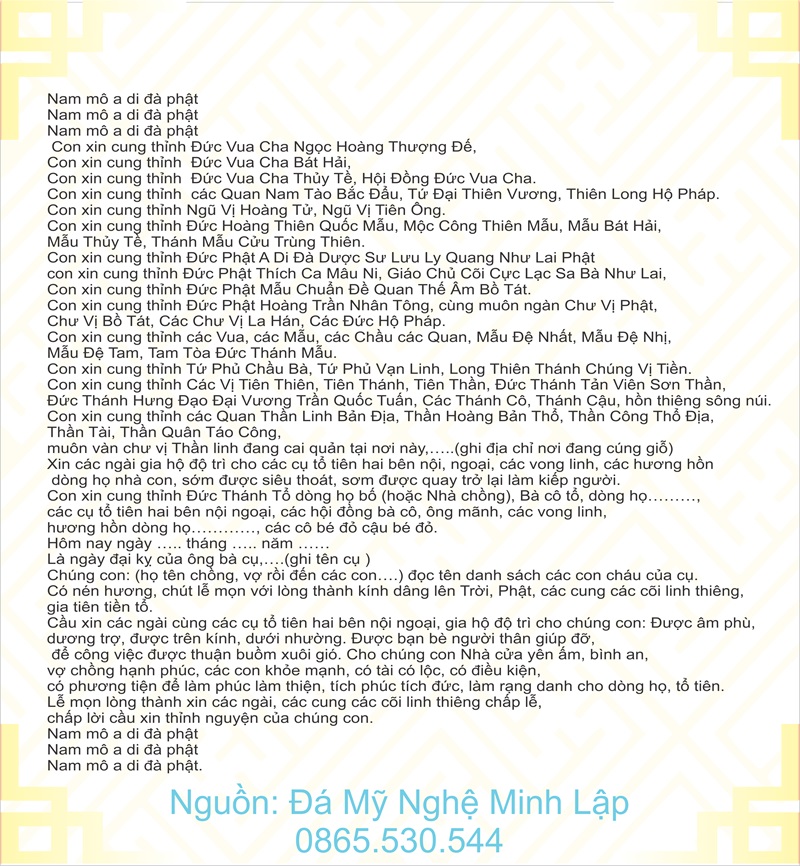 bài cúng giỗ ông bà nội dài bài cúng giỗ ông bà nội dài