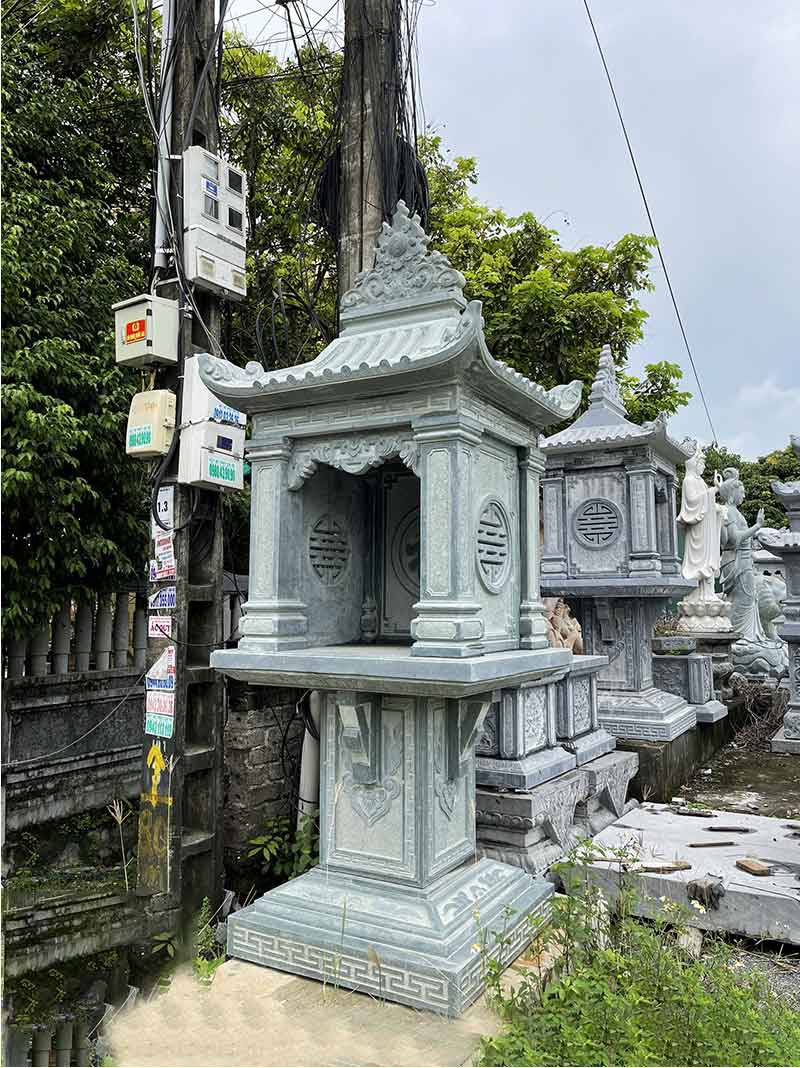 am thờ đá được làm từ đá xanh rêu cao cấp đẹp 