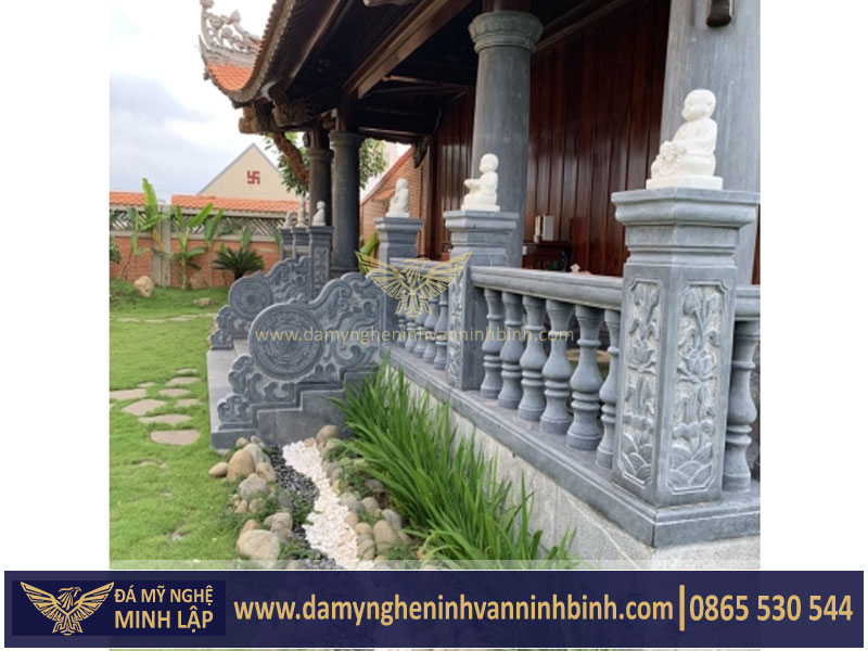 kiến trúc lan can đá đẹp đá Minh Lập