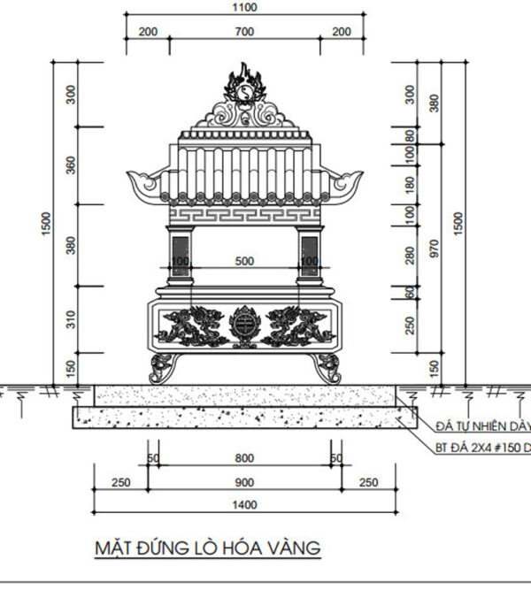 Lò hóa vàng đá