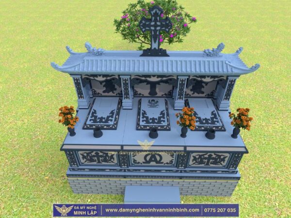 Mộ đá công giáo đẹp - Hình ảnh 3
