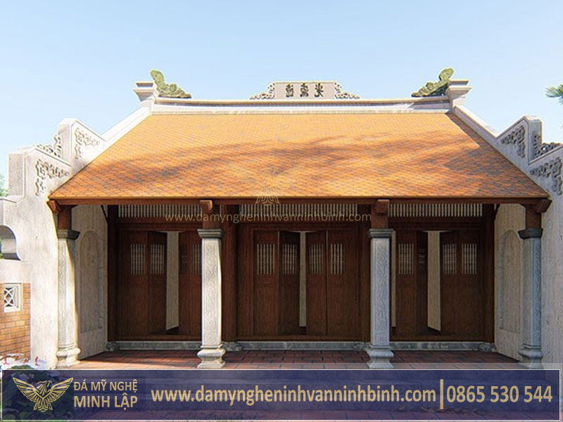Nhà thờ họ 3 gian đẹp chuẩn phong thủy