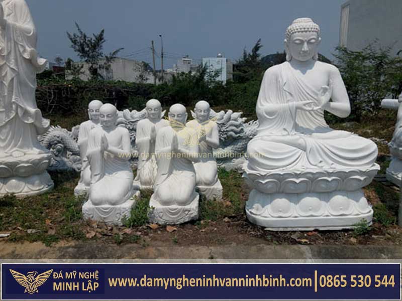 tượng đá trắng đẹp đấ mỹ nghệ minh lập