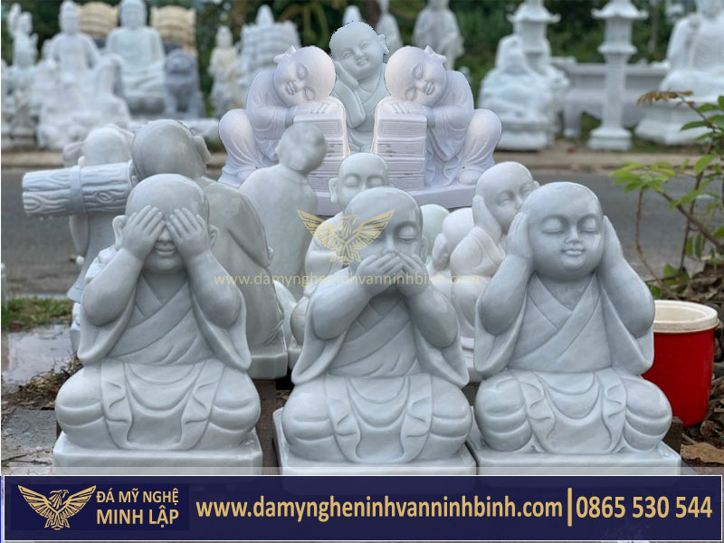 tượng đá chú tiểu đá Minh Lập