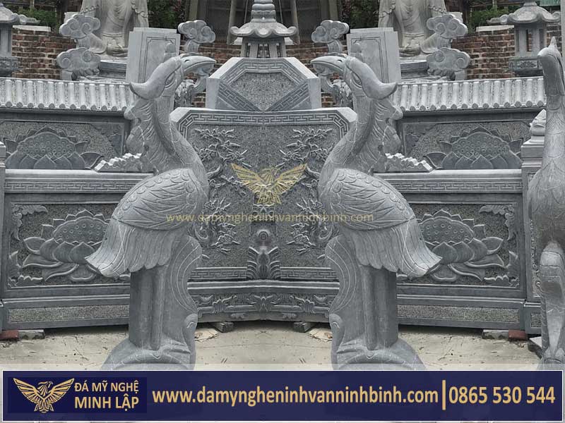 tượng hạc đá đá Minh Lập