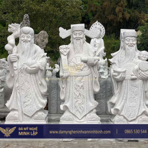 Tượng Phúc Lộc Thọ Bằng Đá ML02