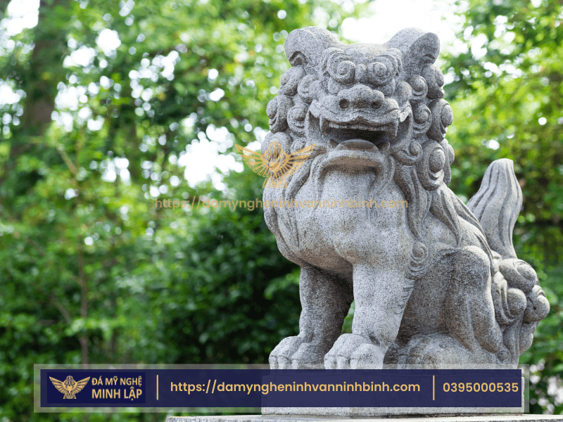 Nên Chọn linh vật phong thủy nào trước lăng mộ? 5 Kỳ lân, sư tử đá – Linh vật phong thủy mạnh mẽ