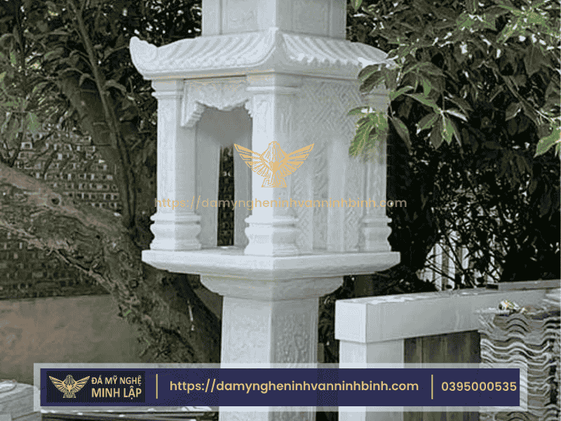 Đá Trắng Tự Nhiên – Vẻ Đẹp Thanh Tịnh Cho Âm Thờ Đá