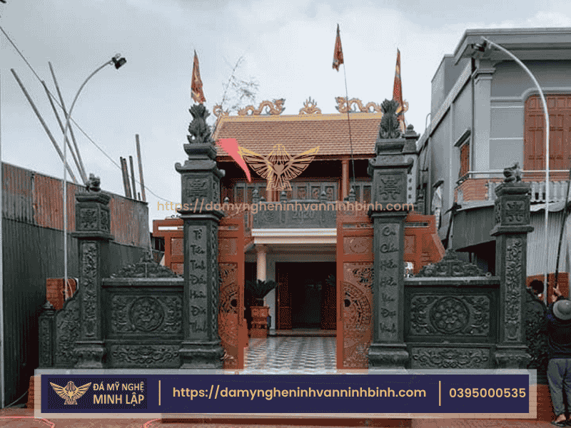 Chi Phí Thi Công Cổng Đá Xanh Rêu