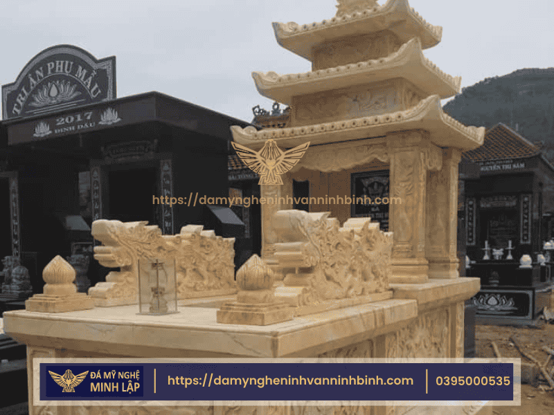 Ứng Dụng Đá Vàng Trong Lăng Mộ Đá
